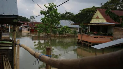 Floating village Stock Photos