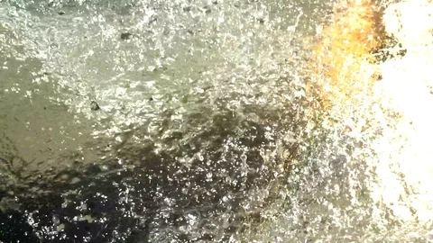 Floating water and spray Video stock 94772255