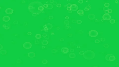 Floating water bubbles overlay green screen Stock Footage 336464244