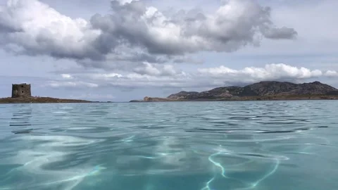 Floating in the water in Sardinia Stock Footage 139632718