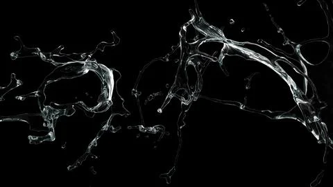 Floating water splash background  Stock Photos