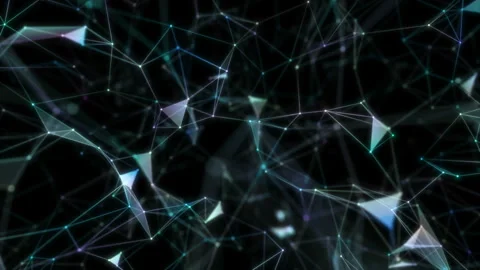 Floating in the web camera.4k abstract art background with geometry elements. Stock Footage 104156197