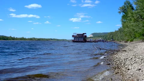Floating wharf at the shore Stock-Footage 110770134