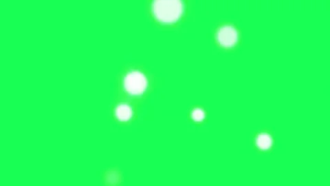 Floating White Bokeh Particles Green Screen — Soft Glowing Orbs Stock Footage 335382102