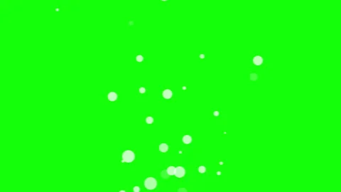Floating white bubbles bokeh overlay green screen Stock Footage 336344392