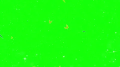 Floating white glitter particles on green screen background for video overlay 스톡 동영상 343909617