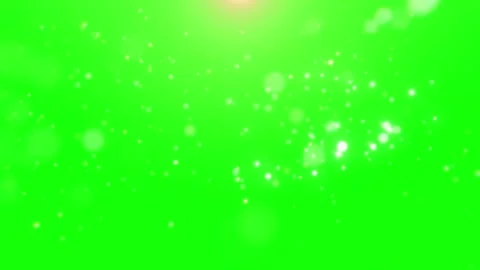Floating white light particles on green screen background for video overlay 動画素材 343909427