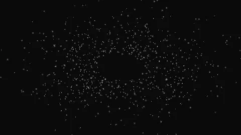 Floating White Orb Particles Dark Calm Loop Background Stock Footage 332652925