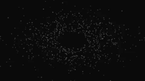Floating White Orb Particles Dark Loop Background Relaxing Motion Stock Footage 332710245