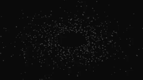Floating White Orb Particles Dark Calm Loop Background Stock Footage 332710506