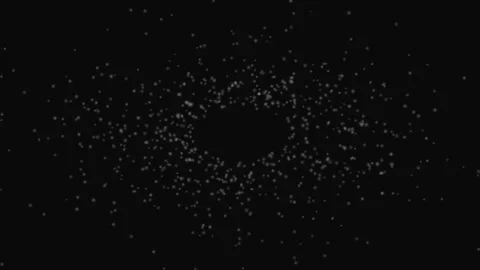 Floating White Orb Particles Dark Calm Loop Background Stock Footage 332710984