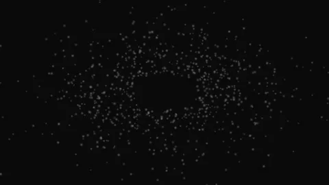 Floating White Orb Particles Dark Loop Background Relaxing Motion Stock Footage 332711113