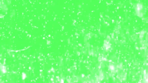 Floating White Particles Rising on Green Screen, Abstract Motion Overlay Stock Footage 316407055