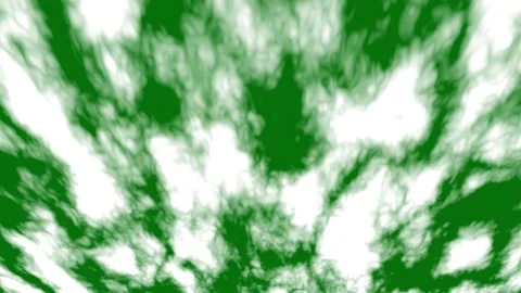 Floating white smoke cloud overlay on alpha channel green background Video stock 347681515