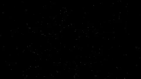 Floating White Snow Particles Animation on Black Background Stock Footage 323505608