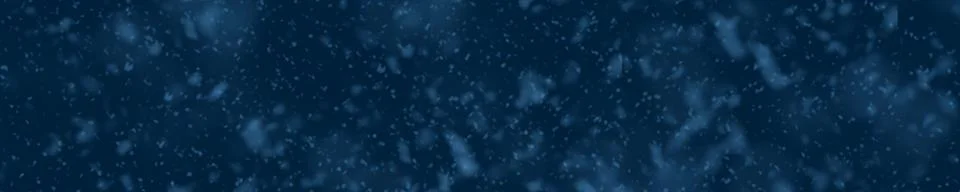 Floating white snow particles over dark blue background for winter festive .. Stock Illustration
