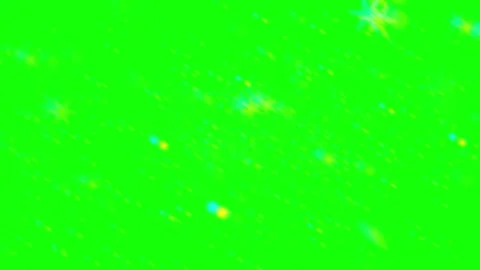 Floating white snowflakes drifting slowly against a bright green screen Stock Footage 345217356