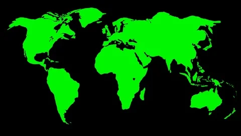 FLOATING WORLD MAP 02 Video stock 78763755
