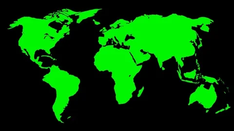 FLOATING WORLD MAP 02 slow version Stock Footage 78792874