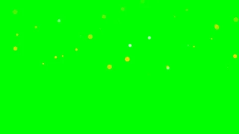 Floating yellow and white glowing particles on a vibrant green background Video stock 341822393