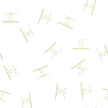 Floatplane airplane aircraft glyph vector seamless pattern Stock Illustration
