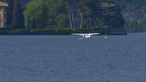 Floatplane Como Lake Video stock 93322206