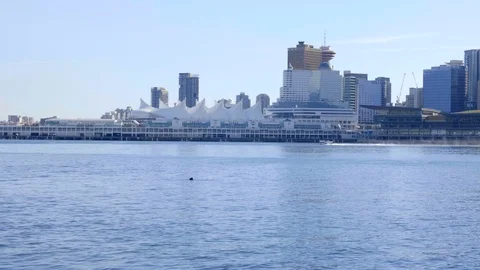 Floatplane Takes Off From Vancouver’s Marina, Canada Stock Footage 127969636
