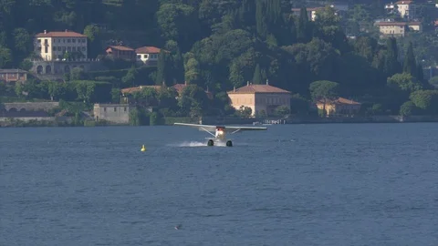 Floatplane Taking Off Stock Footage 93322484