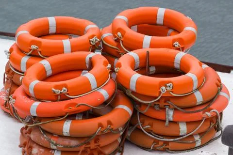 Floats stacked Stock-Fotos