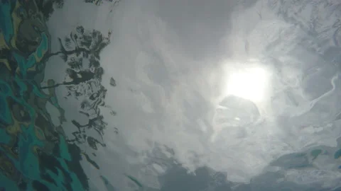 Floats Under The Water In The Pool Stock-Footage 91591500