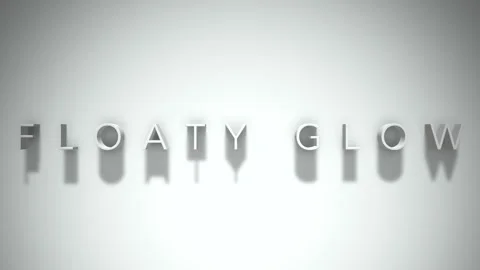 Floaty glow 3D title animation with shadows on a white background Vidéo 297272530