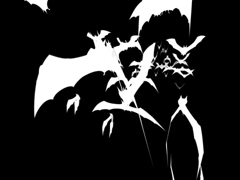 Flock of Bat Generator After Effects stock