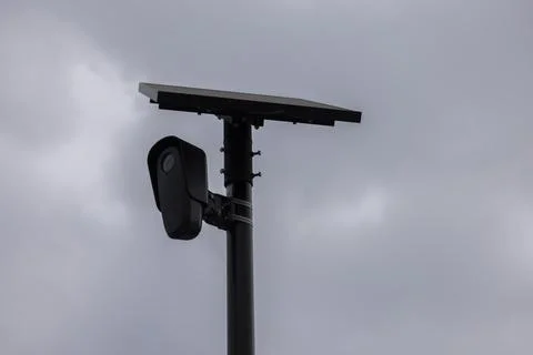 Flock Camera AI Surveillance 写真素材