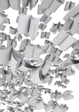 Flock of magazines Stock-Illustration