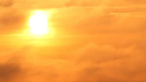 Flocks of bird in clouds of skies Stock Footage 148462569