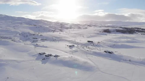 Up to Fløgatjerne Lake Stock Footage 171277177