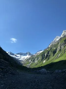 Floitengrund mit Floitenkees / Floitental 写真素材