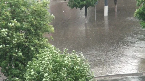 Flood after a rain Video stock 35608158
