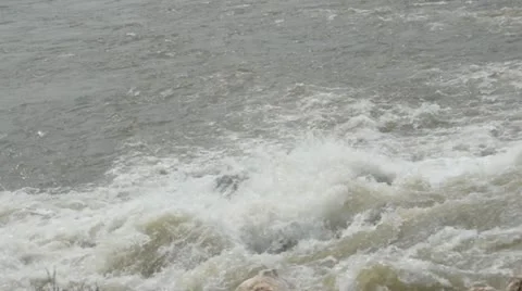 Flood and dam Stock Footage 10809826