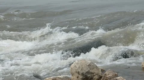 Flood and dam Stock Footage 10809875