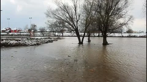 Flood and river Stock Footage 22103121