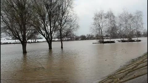Flood and river Stock Footage 22109610