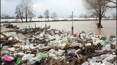 Flood and river Stock Footage 22111897