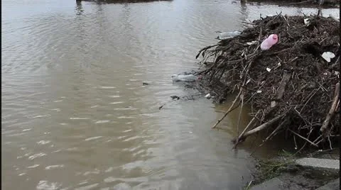 Flood and river Stock Footage 22140446