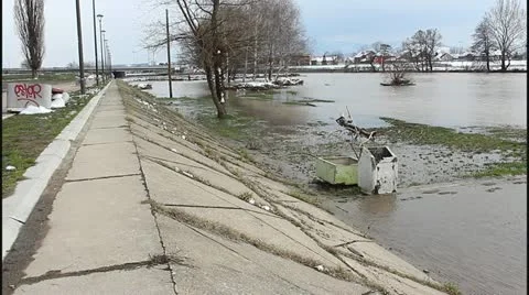 Flood and river Stock Footage 22142432