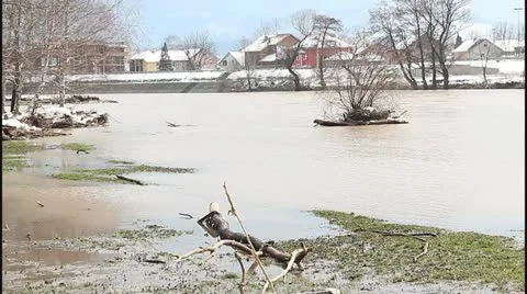 Flood and river Stock Footage 22144771