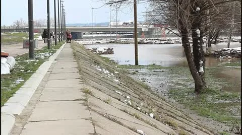 Flood and river Stock Footage 22145024