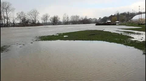 Flood and river Stock Footage 22147275