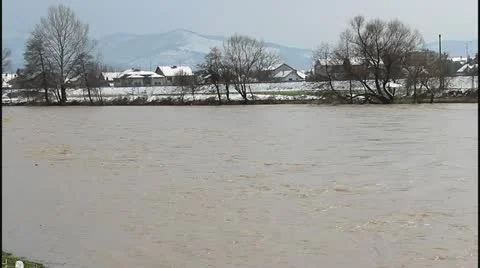 Flood and river Stock Footage 22215915