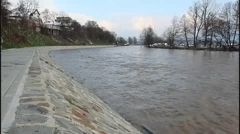 Flood and river Stock Footage 22223071